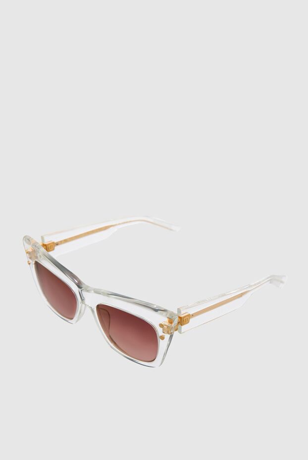 Balmain white women's sunglasses with pink lenses for sun protection 165803 - photo 3