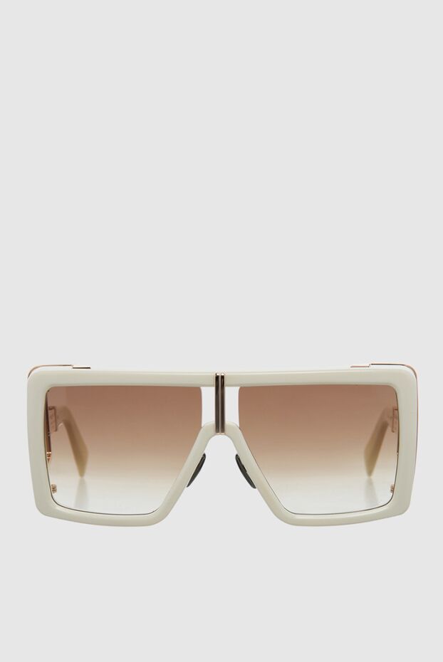 Balmain женские очки из пластика и металла белые женские купить с ценами и фото 165808 - фото 1