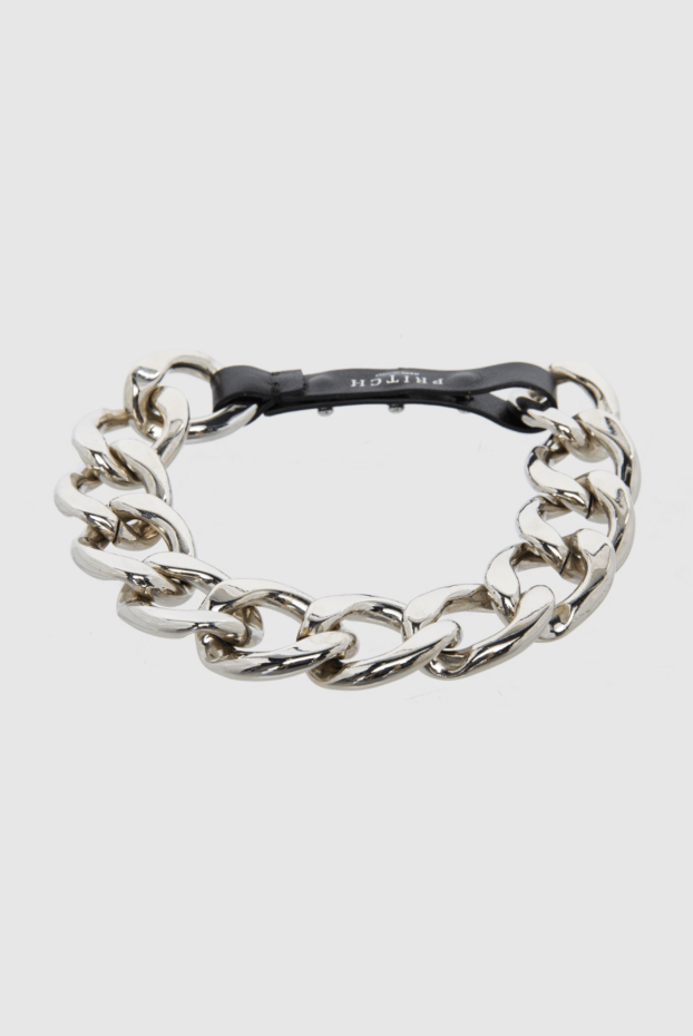 PRITCH London women's gray choker necklace in the form of a massive chain 165908 - photo 1