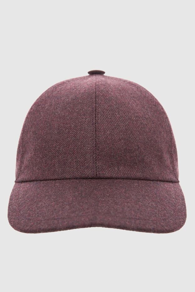 Enrico Mandelli men's burgundy wool and cashmere cap 165956 - photo 1