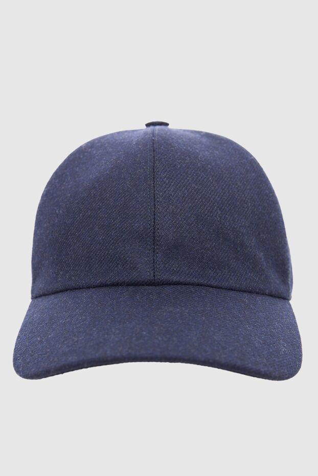 Enrico Mandelli man blue wool and cashmere cap for men buy with prices and photos 165958 - photo 1