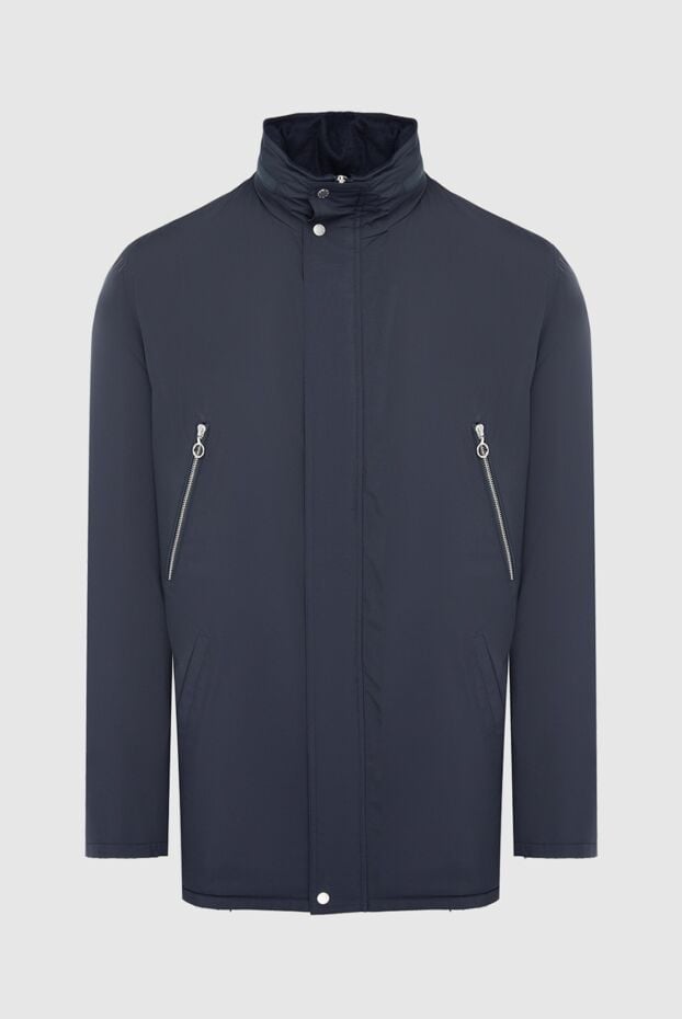 Seraphin men's blue extended jacket with contrast zippers 165973 - photo 1