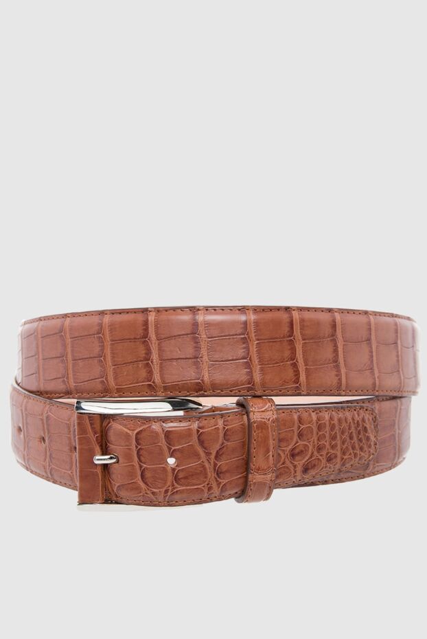 Cesare di Napoli man brown crocodile leather belt for men buy with prices and photos 166080 - photo 1
