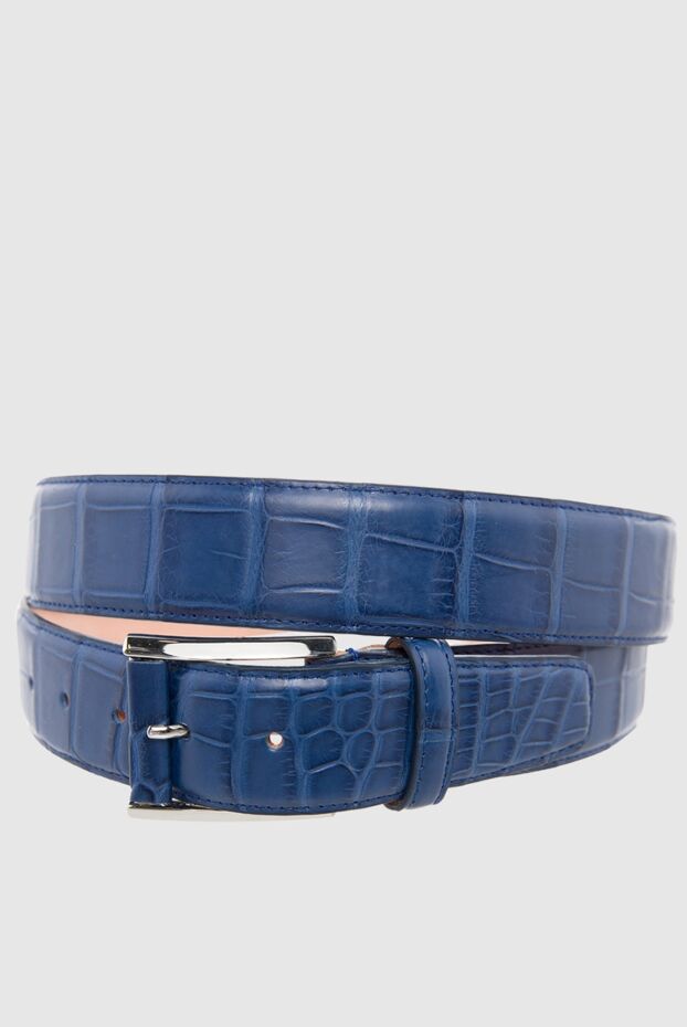 Cesare di Napoli man crocodile leather belt blue for men buy with prices and photos 166083 - photo 1