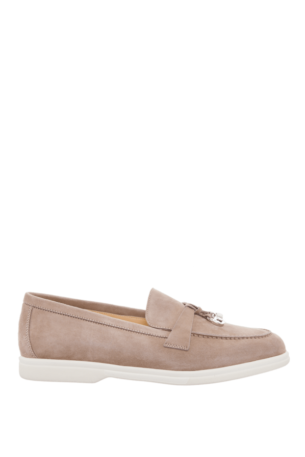 Cesare di Napoli woman beige nubuck loafers for women buy with prices and photos 166098 - photo 1