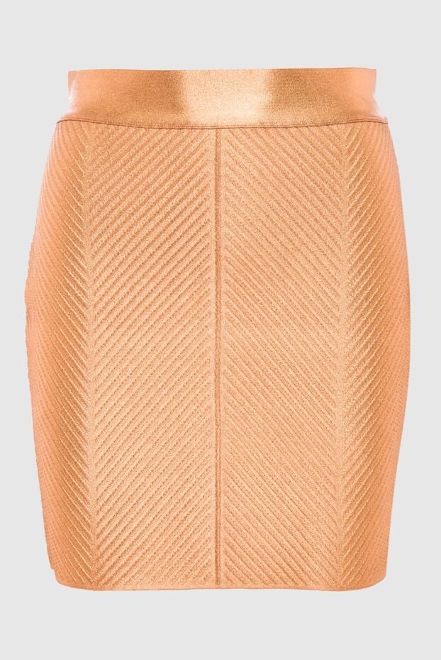 Herve Leger a figured skirt with a textured surface and shine in a copper shade 166170 - photo 1