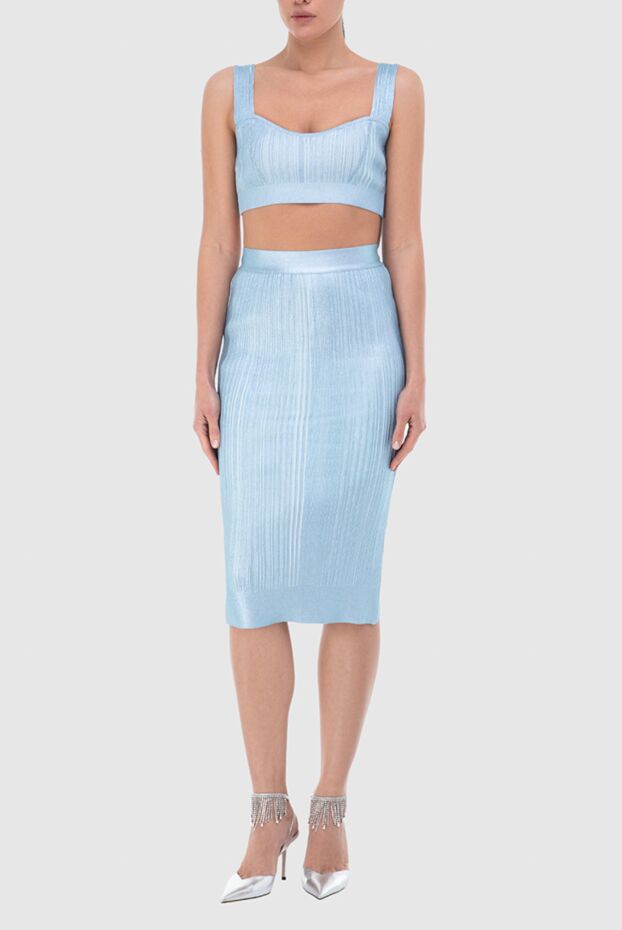 Herve Leger woman women's blue suit with skirt buy with prices and photos 166179 - photo 2