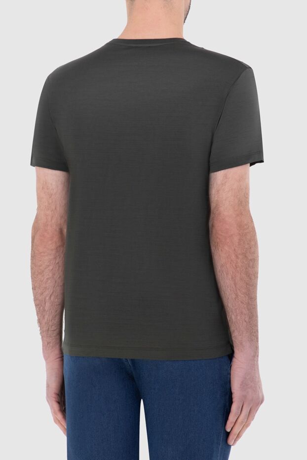 Tombolini plain cotton khaki crew neck t-shirt 166182 - photo 3