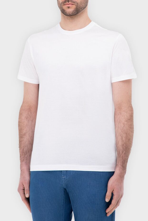 Tombolini a classic white tee in a crisp jersey with a clean silhouette 166184 - photo 3