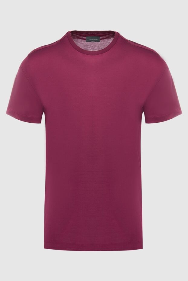 Tombolini man cotton t-shirt burgundy for men buy with prices and photos 166185 - photo 1