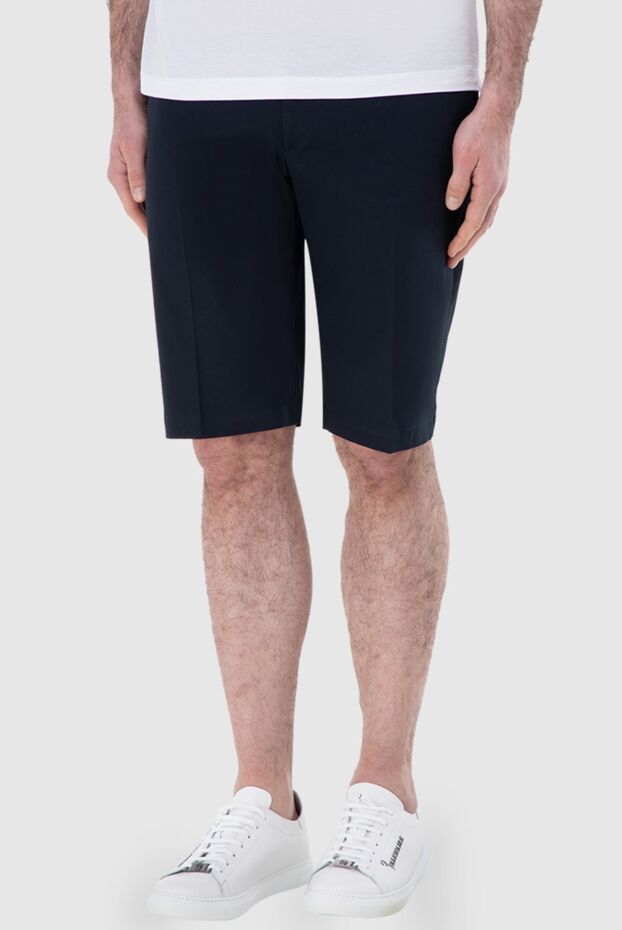 Tombolini men's shorts dark blue classic with straight cut 166189 - photo 3