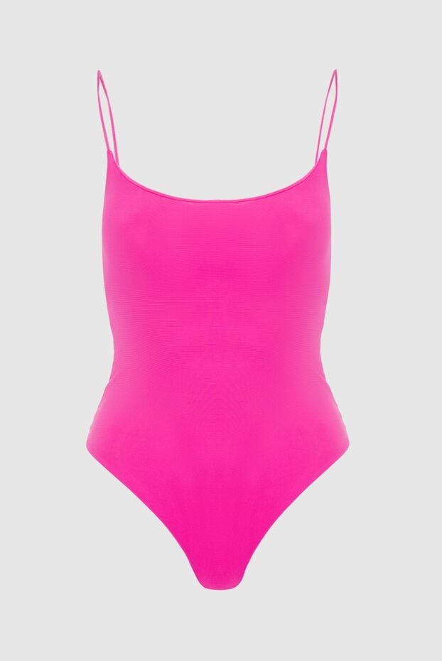 The Andamane women's pink one-piece swimsuit with thin straps 166268 - photo 1