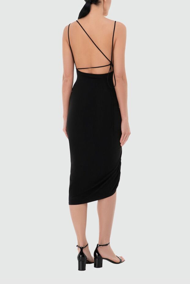 The Andamane draped dress with an open back black women's 166278 - photo 3