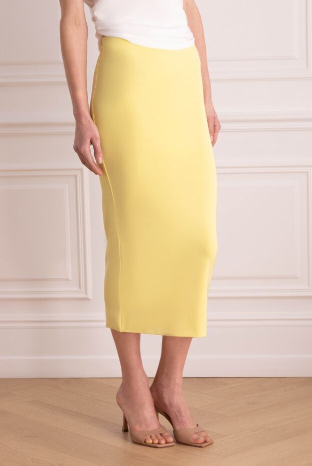 The Andamane yellow viscose skirt for women 166280 - photo 3
