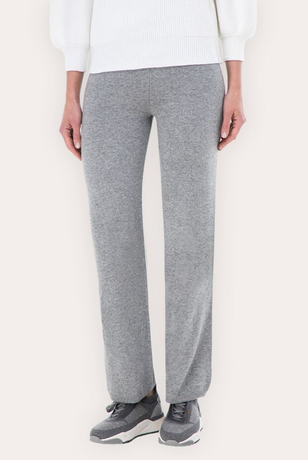 Peserico women's gray loose-fit pants 166298 - photo 3