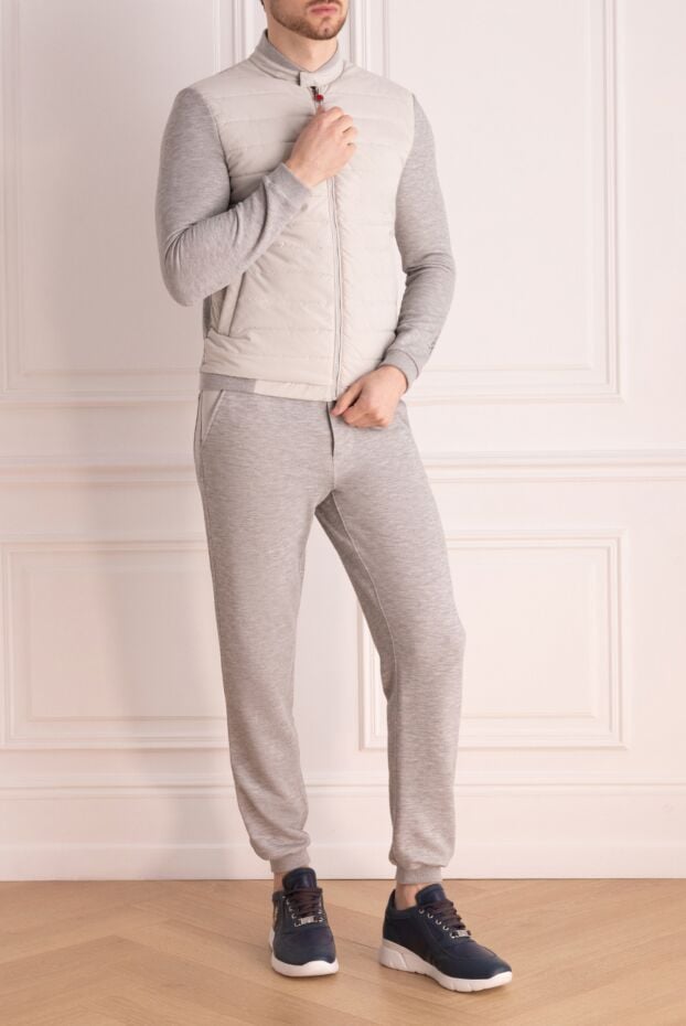 Kiton zip-up tracksuit with vest trim and cuffs 166336 - photo 2