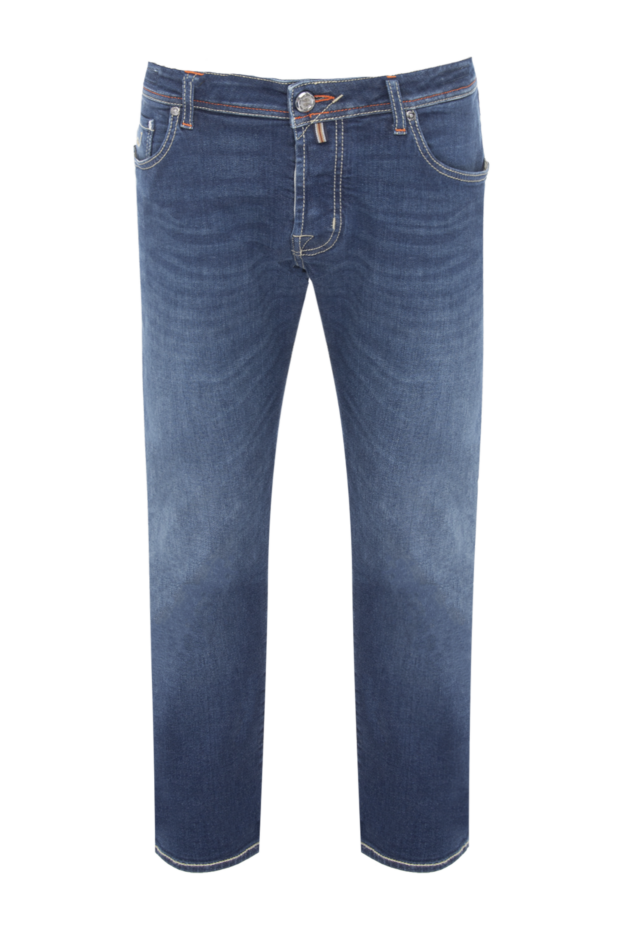 Jacob Cohen мужские джинсы из хлопка и вискозы синие мужские купить с ценами и фото 166424 - фото 1