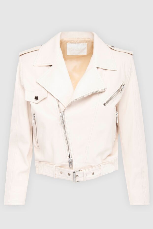 DROMe woman women's beige leather jacket buy with prices and photos 166456 - photo 1