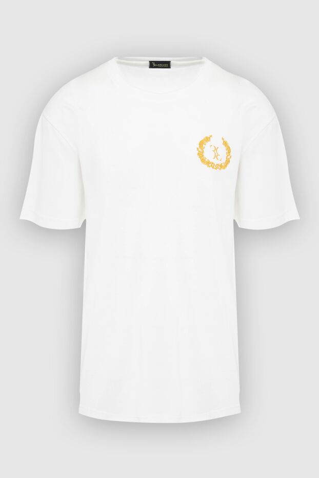 Billionaire man white cotton and elastane t-shirt for men buy with prices and photos 166464 - photo 1