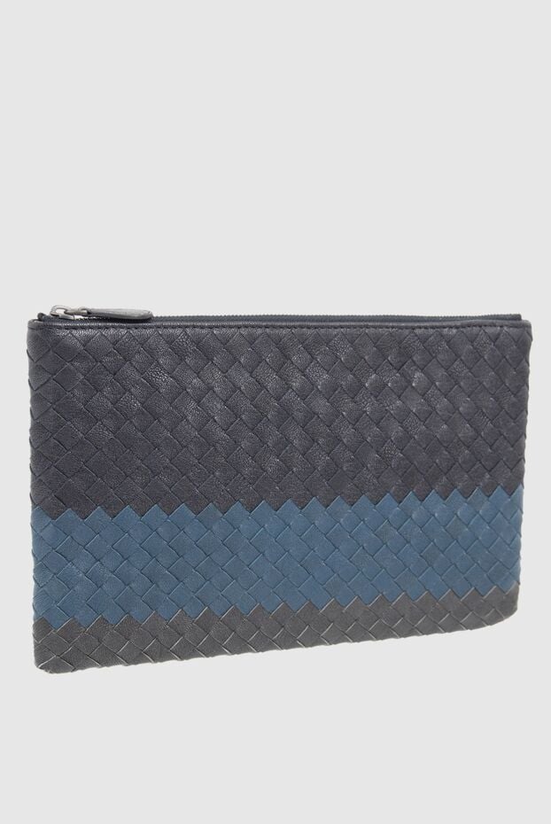Bottega Veneta men's leather intrecciato piccolo tricolor clutch 166537 - photo 2