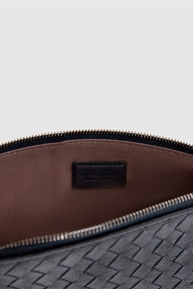Bottega Veneta men's leather intrecciato piccolo tricolor clutch 166537 - photo 3