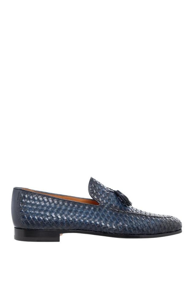 Magnanni men's blue woven tassel loafers made of genuine leather 166547 - photo 1
