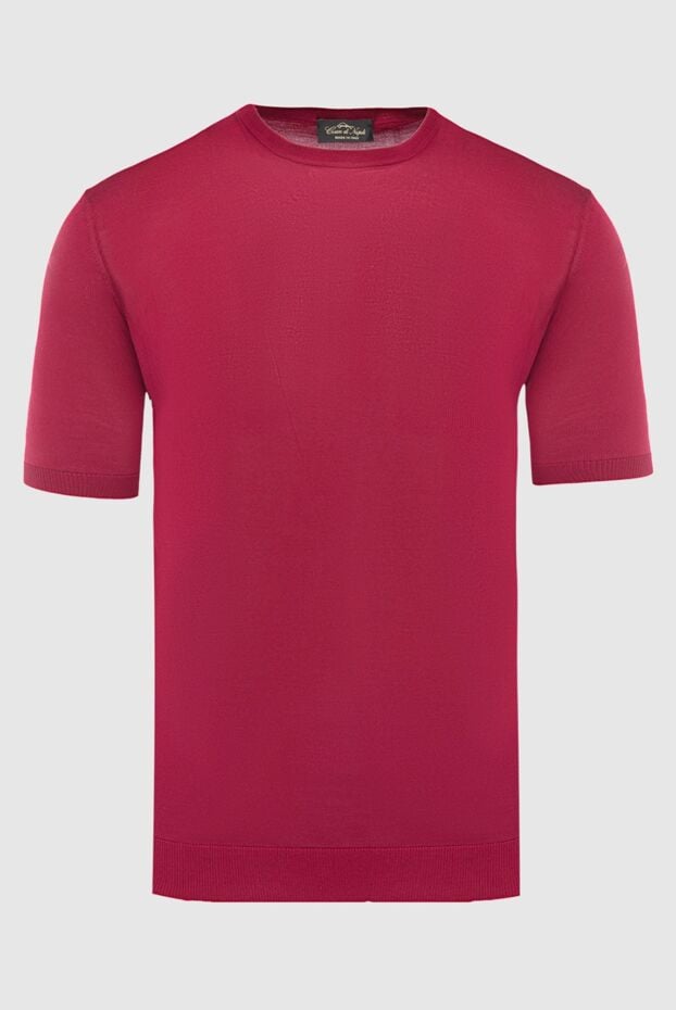 Cesare di Napoli burgundy short-sleeved jumper made of the finest natural silk (markdown) 195522 - photo 1