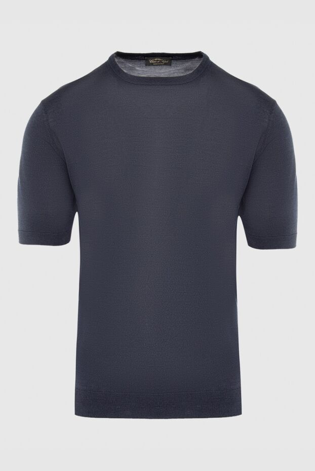 Cesare di Napoli man silk short sleeve jumper gray for men buy with prices and photos 166580 - photo 1