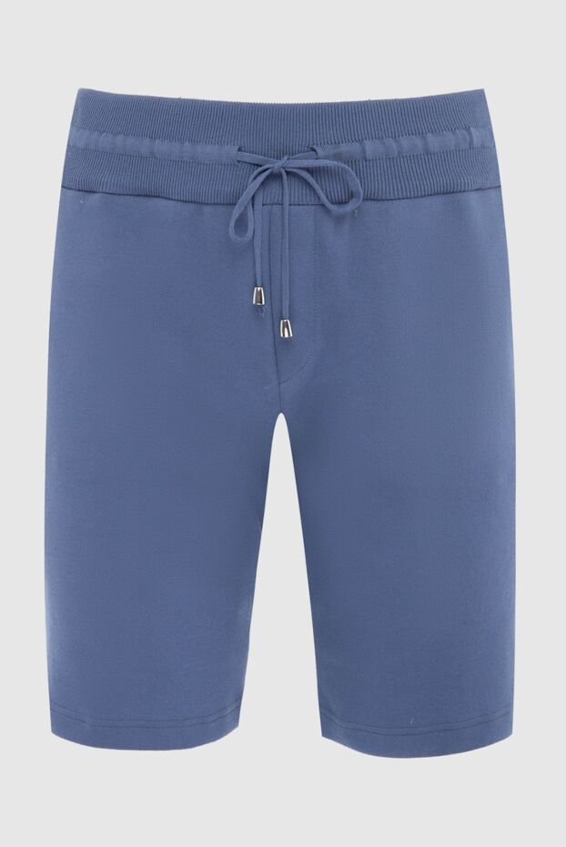 Cesare di Napoli мужские шорты из хлопка синие мужские купить с ценами и фото 166649 - фото 1