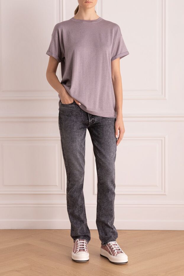 Mother Denim женские джинсы серые женские купить с ценами и фото 166660 - фото 2