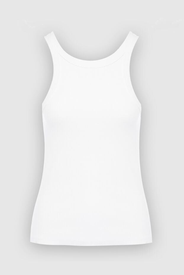 Mother Denim white basic cotton tight-fitting sleeveless t-shirt 166662 - photo 1