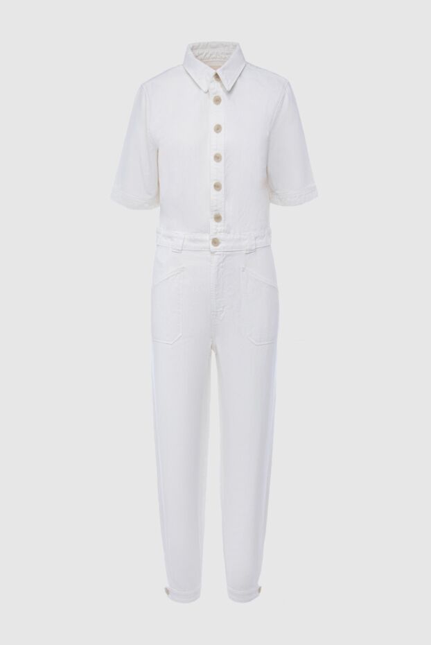 Mother Denim woman white cotton and linen overalls for women buy with prices and photos 166669 - photo 1