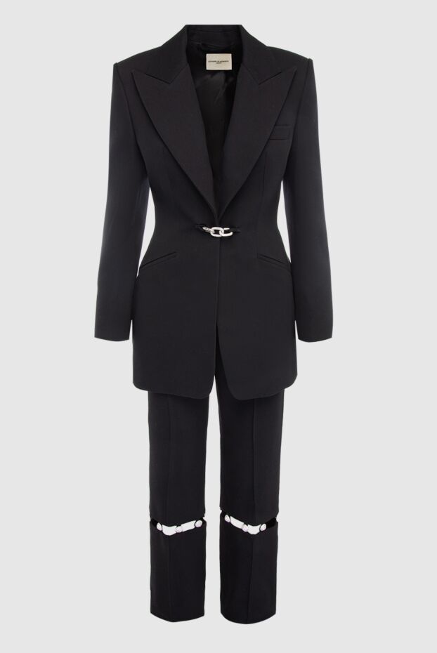 Giuseppe Di Morabito woman black women's trouser suit made of cotton and linen buy with prices and photos 166701 - photo 1