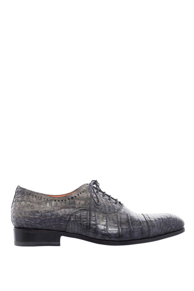 Santoni men's shoes made of crocodile leather gray 166757 - photo 1