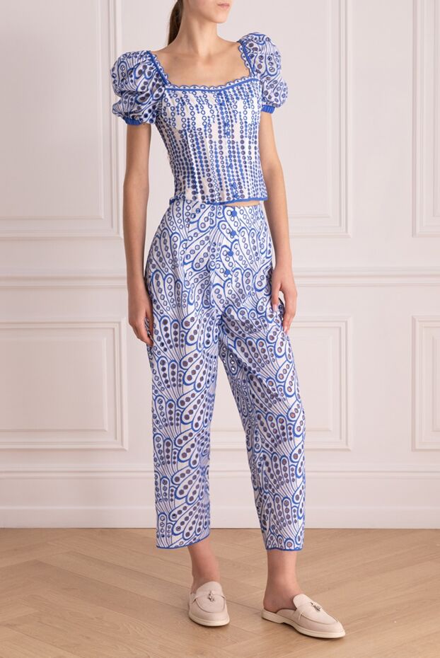 Charo Ruiz pantsuit made of cotton and polyester blue for women 166784 - photo 3