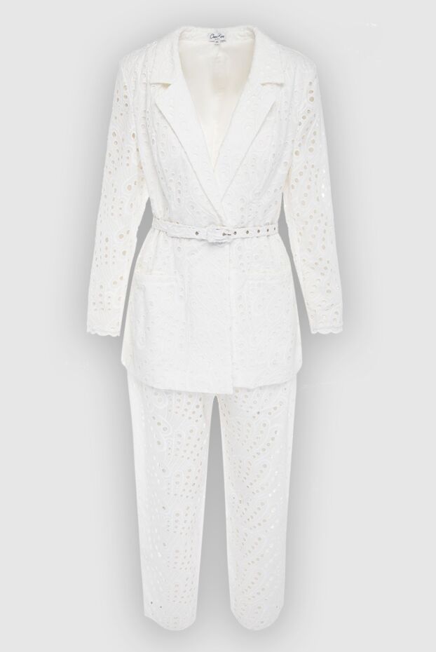 Charo Ruiz woman white women's trouser suit made of cotton and polyester buy with prices and photos 166787 - photo 1