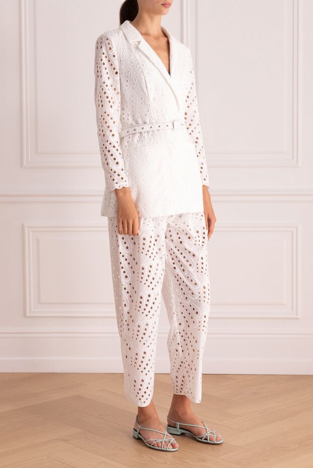 Charo Ruiz pantsuit made of cotton and polyester white for women 166787 - photo 3