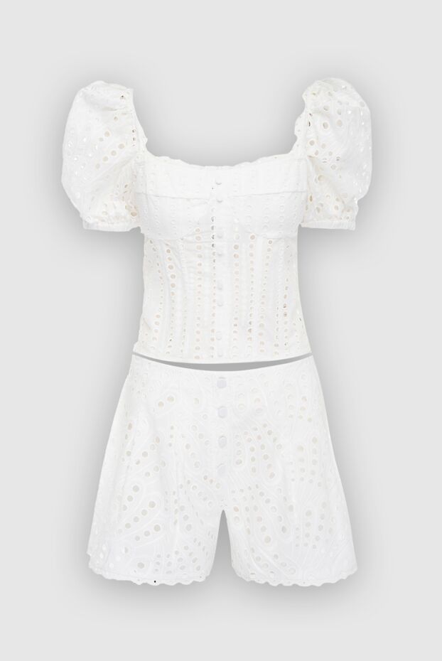 Charo Ruiz woman white women's suit with shorts made of cotton and polyester buy with prices and photos 166800 - photo 1