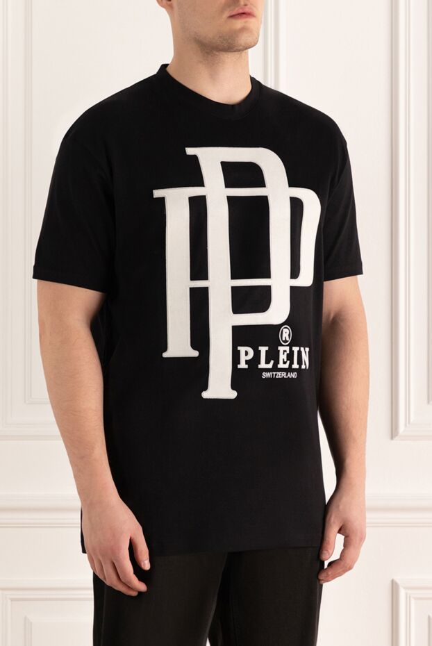 Philipp Plein men's t-shirt black cotton with graphic logo 166824 - photo 3