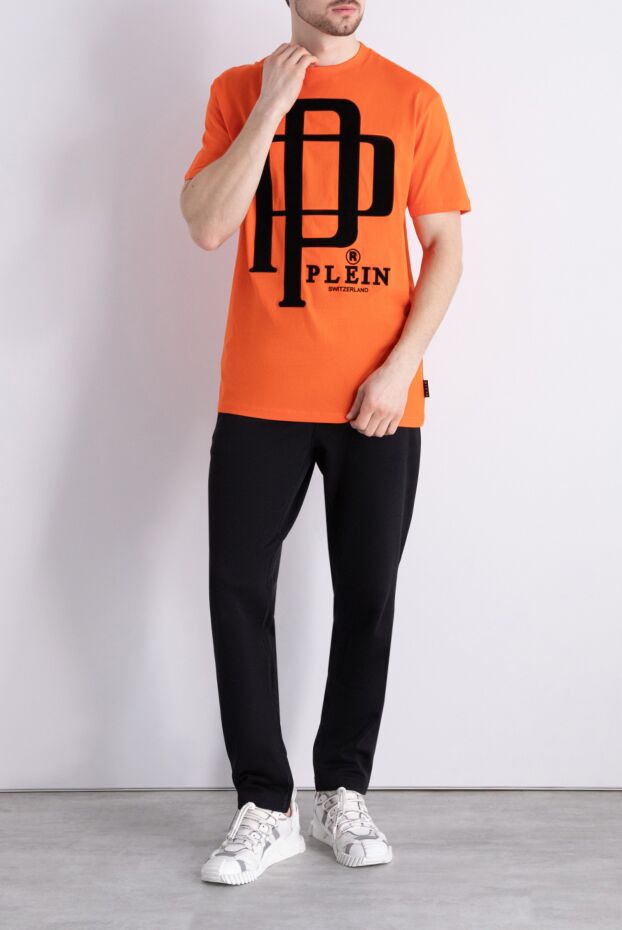 Philipp Plein man cotton t-shirt orange for men buy with prices and photos 166826 - photo 2