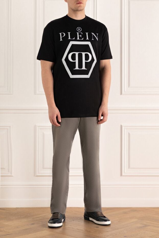 Philipp Plein t-shirt made of thick jersey with the company font and symbols 166832 - photo 2