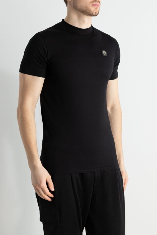 Philipp Plein men's premium heavyweight jersey t-shirt with hexagonal patch (markdown) 195469 - photo 3