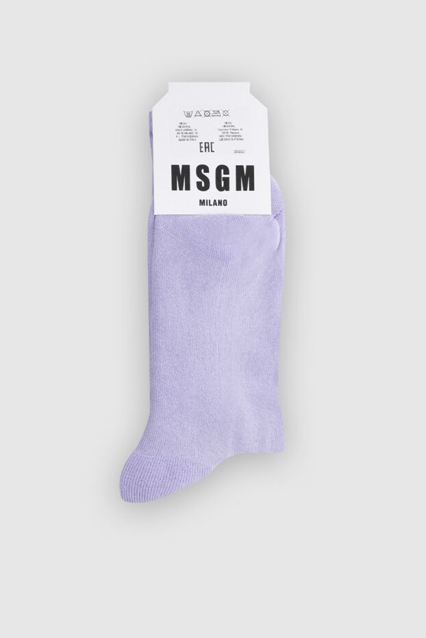 MSGM woman purple cotton socks for women buy with prices and photos 166853 - photo 2