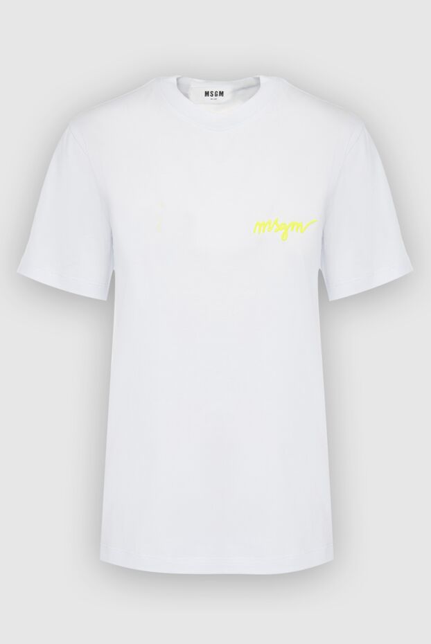 MSGM woman white cotton t-shirt for women buy with prices and photos 166874 - photo 1