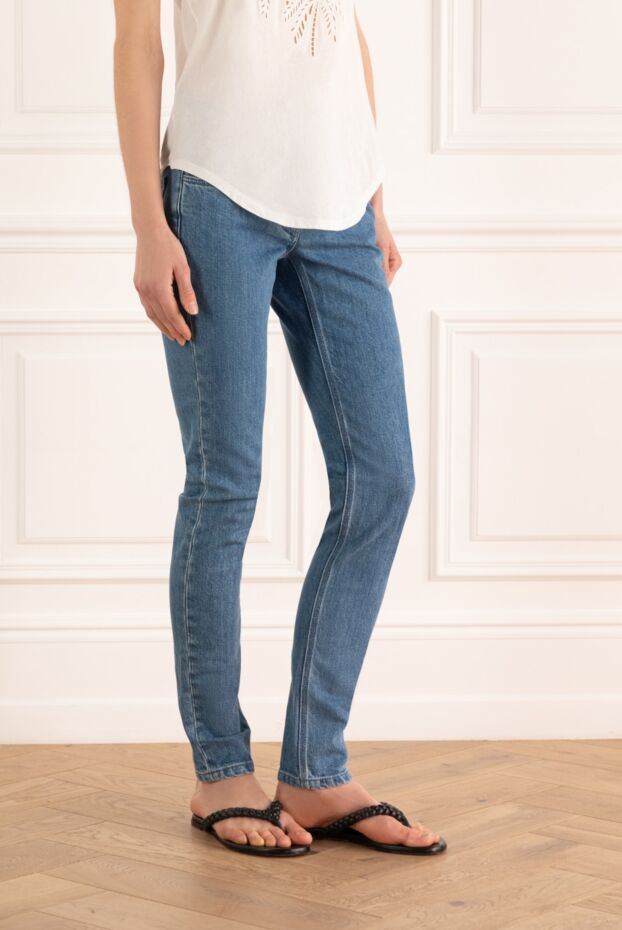 Givenchy soft cotton skinny jeans in rich blue for women 166891 - photo 3