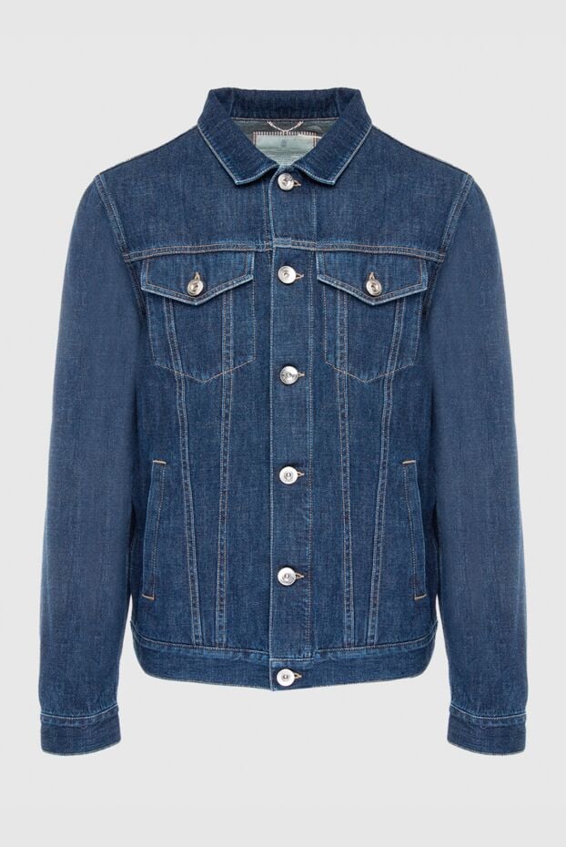 Classic dark blue denim jacket - photo 1