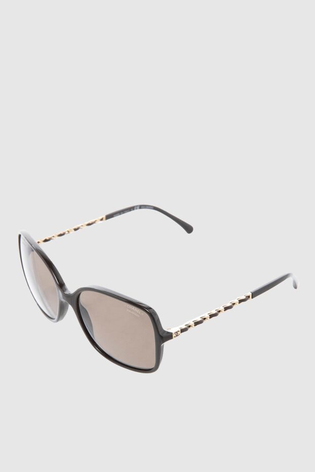 Chanel brown women's square glasses with chain 166937 - photo 3