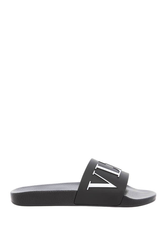 Valentino men's rubber flip flops with white print vltn 166947 - photo 1