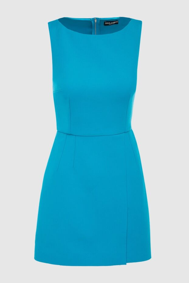 Dolce & Gabbana женские платье из шерсти голубое женское купить с ценами и фото 166959 - фото 1