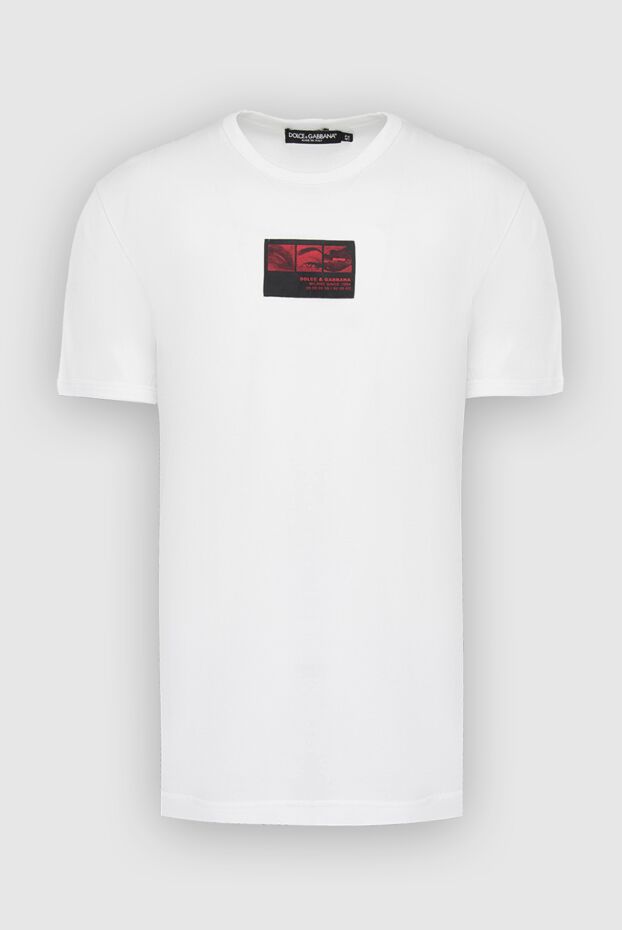 Dolce & Gabbana man white cotton t-shirt for men buy with prices and photos 166983 - photo 1